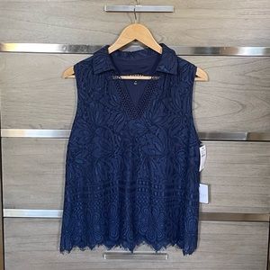 Laundry by Shelli Segal Lace Top NWT